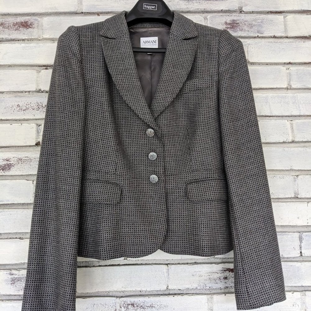 Armani Collezioni Women's Jacquard Single-breasted Blazer